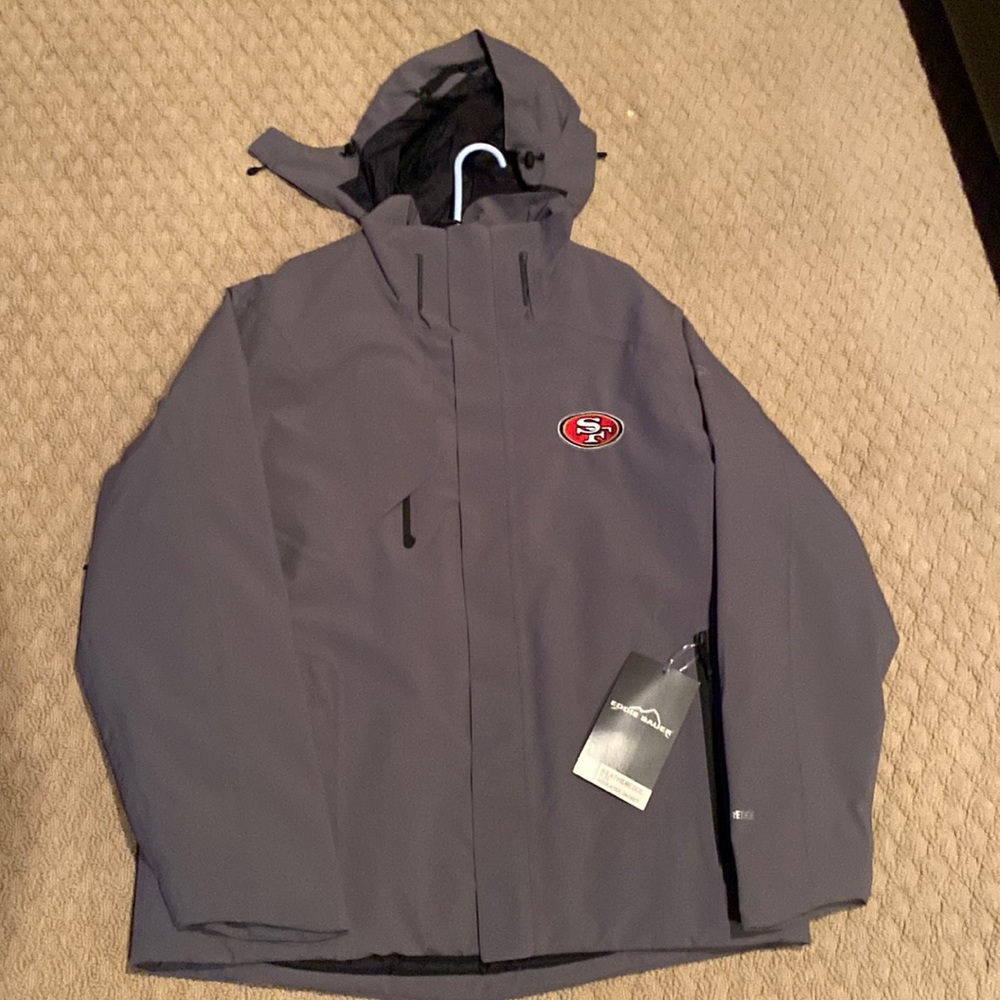 Sf 49ers Eddie Bauer weatheredge plus insulated jacket